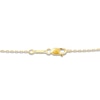 Thumbnail Image 4 of Rectangle-Cut Emerald & Diamond Accent Necklace 10K Yellow Gold 18"