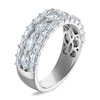 Thumbnail Image 2 of Vera Wang VOW Marquise & Baguette-Cut Lab-Grown Diamond Wedding Band 1-3/4 ct tw 14K White Gold