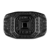 Thumbnail Image 3 of 1933 by Esquire Men's Square-Cut Black Diamond Ring 1-1/2 ct tw Black Ion-Plated Sterling Silver