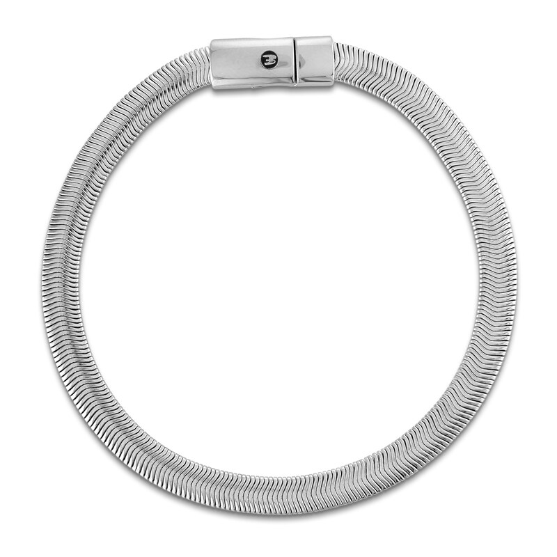 Main Image 1 of 1933 by Esquire Men's Herringbone Bracelet 6mm Sterling Silver 8.5"