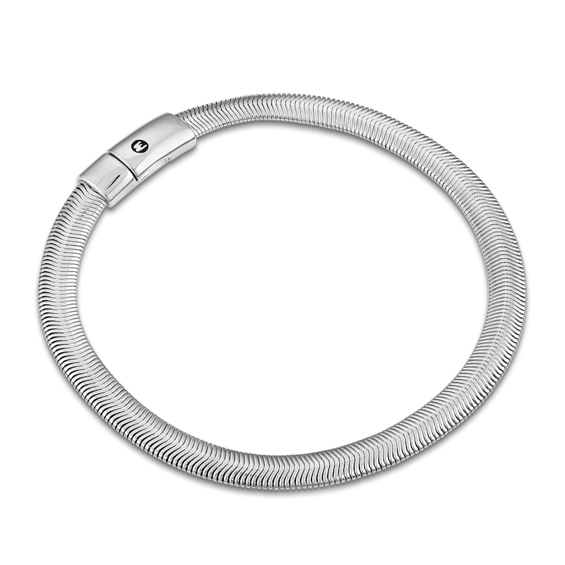 Main Image 3 of 1933 by Esquire Men's Herringbone Bracelet 6mm Sterling Silver 8.5"