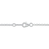 Thumbnail Image 4 of Kallati Oval-Cut Natural Pink Sapphire & Diamond Necklace 1/4 ct tw 14K White Gold 18"