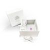 Thumbnail Image 6 of Kallati Oval-Cut Natural Pink Sapphire & Diamond Necklace 1/4 ct tw 14K White Gold 18"