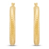 Thumbnail Image 3 of Diamond-Cut Hoop Earrings 10K Yellow Gold 20mm