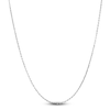 Thumbnail Image 2 of Mirror Cable Chain Necklace 1.6mm Solid 10K White Gold 18"