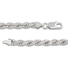 Thumbnail Image 3 of Diamond-Cut Rope Chain 4.3mm Solid Sterling Silver 22"