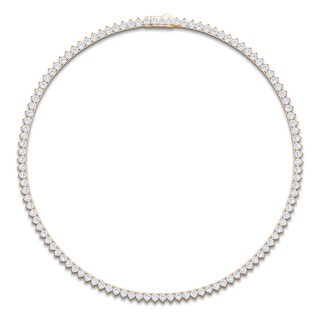 Jared Signature Lab-Grown Diamond Tennis Necklace 20 ct tw 14K Yellow Gold 17"