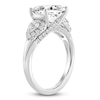 Thumbnail Image 2 of Oval-Cut Lab-Grown Diamond East-West Engagement Ring 3-3/4 ct tw 14K White Gold
