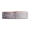 Thumbnail Image 3 of Men's Whiskey Wood Sleeve Interior Hammered Wedding Band Matte Gray Titanium 6mm