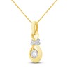 Thumbnail Image 2 of Captivate Diamond Necklace 1-1/8 ct tw 14K Two-Tone Gold 18"