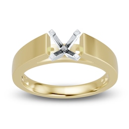 Solitaire Ring Setting 14K Yellow Gold 2mm