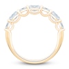 Thumbnail Image 2 of Marquise & Oval-Cut Lab-Grown Diamond Anniversary Ring 3/4 ct tw 14K Yellow Gold