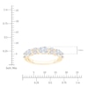 Thumbnail Image 4 of Marquise & Oval-Cut Lab-Grown Diamond Anniversary Ring 3/4 ct tw 14K Yellow Gold