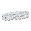 Thumbnail Image 1 of Certified Round-Cut Diamond Eternity Band 5-3/4 to 7-5/8 ct tw 14K White Gold