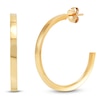Thumbnail Image 2 of Square Tube Hoop Earrings 30mm Hollow 14K Yellow Gold