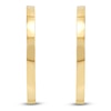 Thumbnail Image 3 of Square Tube Hoop Earrings 30mm Hollow 14K Yellow Gold