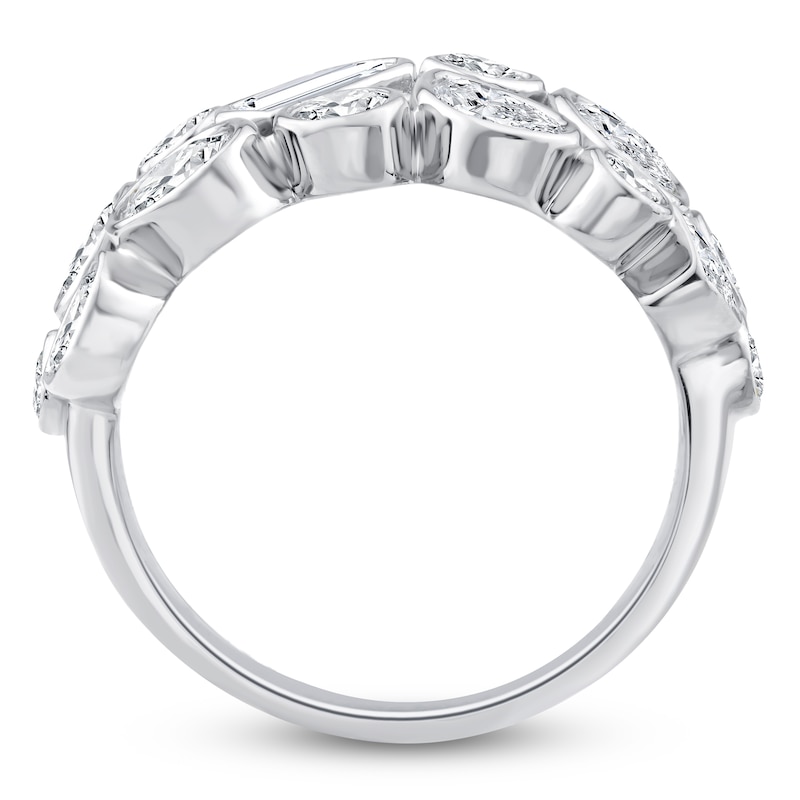 Main Image 2 of Jared Signature Multi-Shape Lab-Grown Diamond Scatter Ring 2-1/2 ct tw 14K White Gold