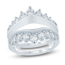 Lab-Grown Diamond Contour Enhancer Ring 2 ct tw 14K White Gold