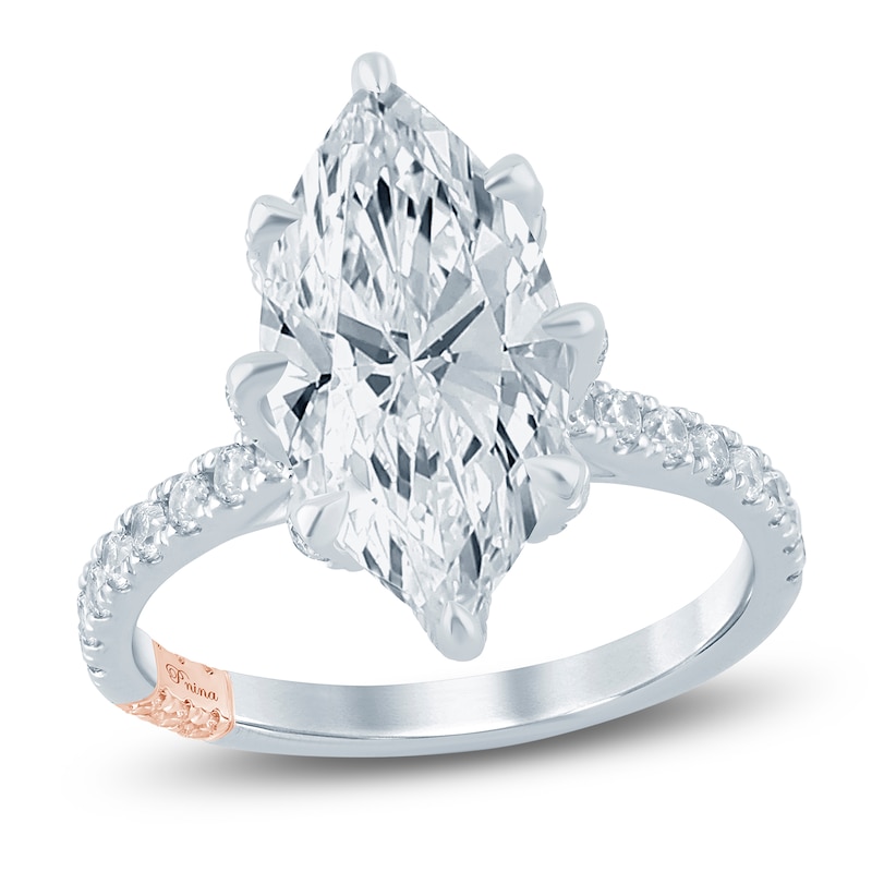 Main Image 1 of Pnina Tornai Lab-Grown Diamond Certified Marquise-Cut Engagement Ring 4-3/4 ct tw 14K White Gold