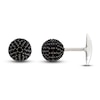 Thumbnail Image 1 of Men's Natural Spinel Cluster Cufflinks Sterling Silver