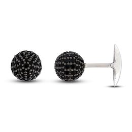 Men's Natural Spinel Cluster Cufflinks Sterling Silver