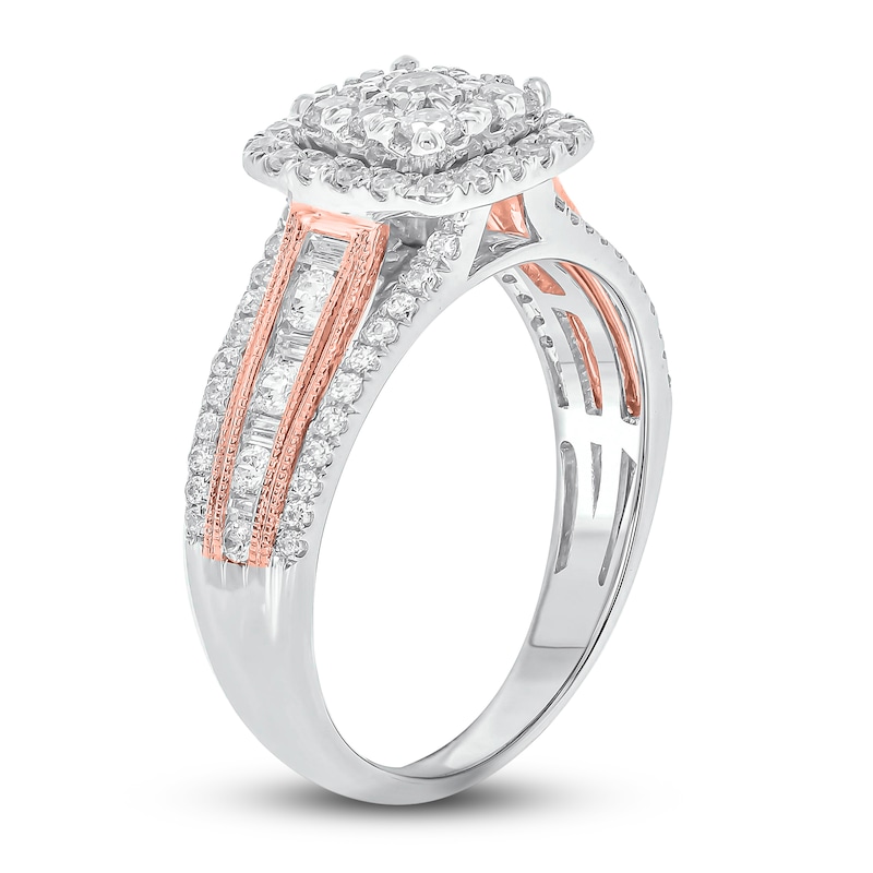Main Image 2 of Diamond Engagement Ring 1 ct tw Round 14K Two-Tone Gold