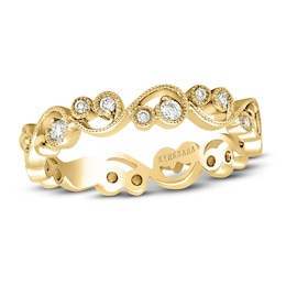 Kirk Kara Diamond Lace Wedding Band 1/8 ct tw Round 18K Yellow Gold