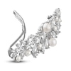 Thumbnail Image 1 of Kenneth Jay Lane Simulated Pearl Hair Pin CZ/Rhodium-Plated Brass