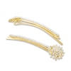 Thumbnail Image 1 of Kenneth Jay Lane Simulated Pearl Hair Pin Crystal/Yellow Gold-Plated Brass