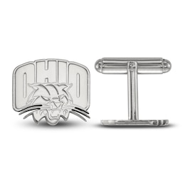 Ohio University Medium Cuff Links Sterling Silver