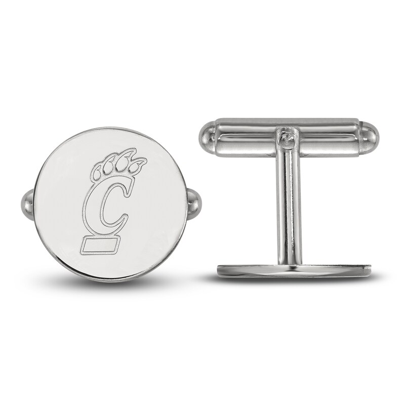 Main Image 1 of University of Cincinnati Medium Cuff Links Sterling Silver