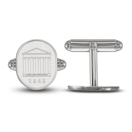 University of Mississippi Medium Cuff Links Sterling Silver