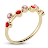 Thumbnail Image 2 of Juliette Maison Natural Pink Tourmaline & Natural Ruby Ring 10K Yellow Gold
