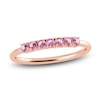 Thumbnail Image 1 of Juliette Maison Natural Pink Tourmaline Half Eternity Ring 10K Rose Gold