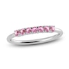 Thumbnail Image 1 of Juliette Maison Natural Pink Tourmaline Half Eternity Ring 10K White Gold
