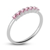 Thumbnail Image 2 of Juliette Maison Natural Pink Tourmaline Half Eternity Ring 10K White Gold