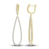 Thumbnail Image 1 of Diamond Drop Earrings 1/4 ct tw Round 10K Yellow Gold
