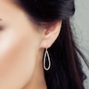 Thumbnail Image 4 of Diamond Drop Earrings 1/4 ct tw Round 10K Yellow Gold