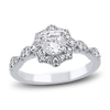 Thumbnail Image 0 of Diamond Engagement Ring 7/8 ct tw Round Platinum