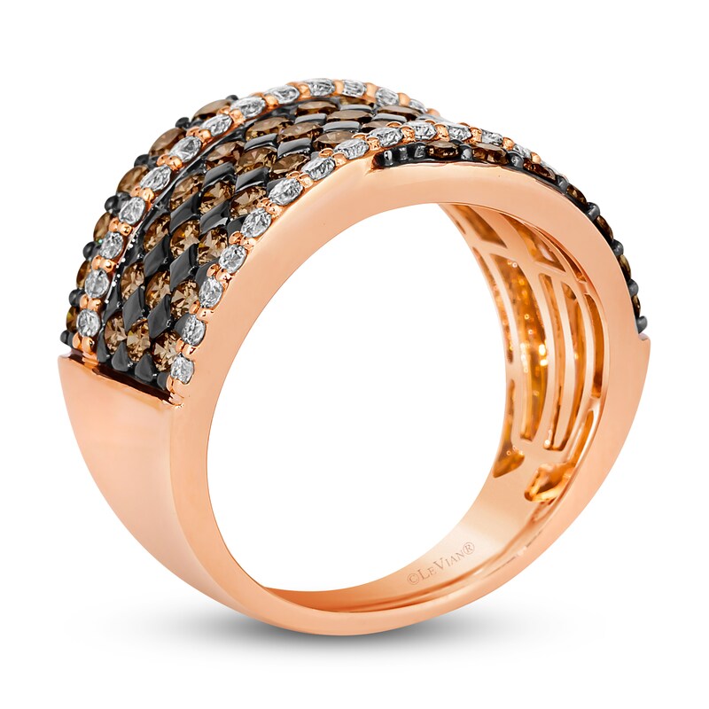 Main Image 3 of Le Vian Diamond Ring 2-3/8 ct tw Round 14K Strawberry Gold