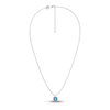 Thumbnail Image 2 of Juliette Maison Natural Blue Zircon Pendant Necklace 10K White Gold