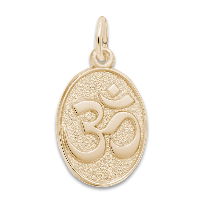 Yoga Symbol Charm 14K Yellow Gold