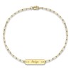 Thumbnail Image 1 of Engravable Station Bracelet Diamond Accents 14K Yellow Gold 7.5" 25mm