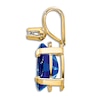 Thumbnail Image 2 of Natural Blue Sapphire Charm Diamond Accents 14K Yellow Gold