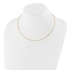Thumbnail Image 2 of Domed Detachable Omega Necklace 14K Yellow Gold 18" 1mm