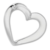 Thumbnail Image 3 of High-Polish Heart Slide Charm 14K White Gold