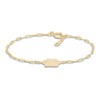 Thumbnail Image 1 of Children's Pawprint Station Bracelet 14K Yellow Gold 6"