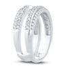 Thumbnail Image 2 of Diamond Double Row Enhancer Band 1/2 ct tw Round/Baguette 14K White Gold