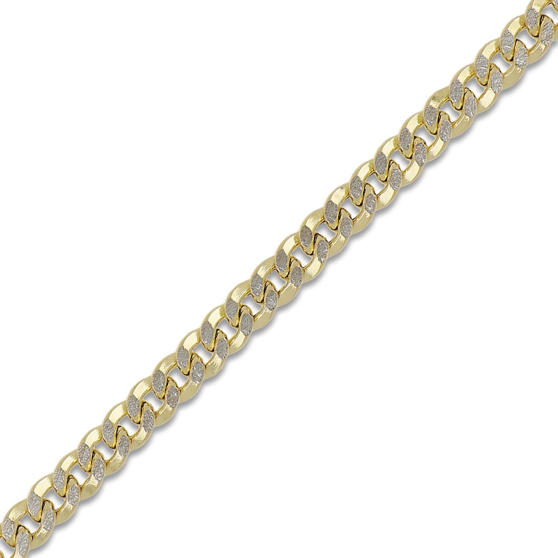Main Image 2 of Semi-Solid Curb Chain Necklace 10K Yellow Gold 18" 7.8mm
