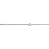 Thumbnail Image 3 of High-Polish Initial Bracelet Diamond Accents 14K Rose Gold 7.25"